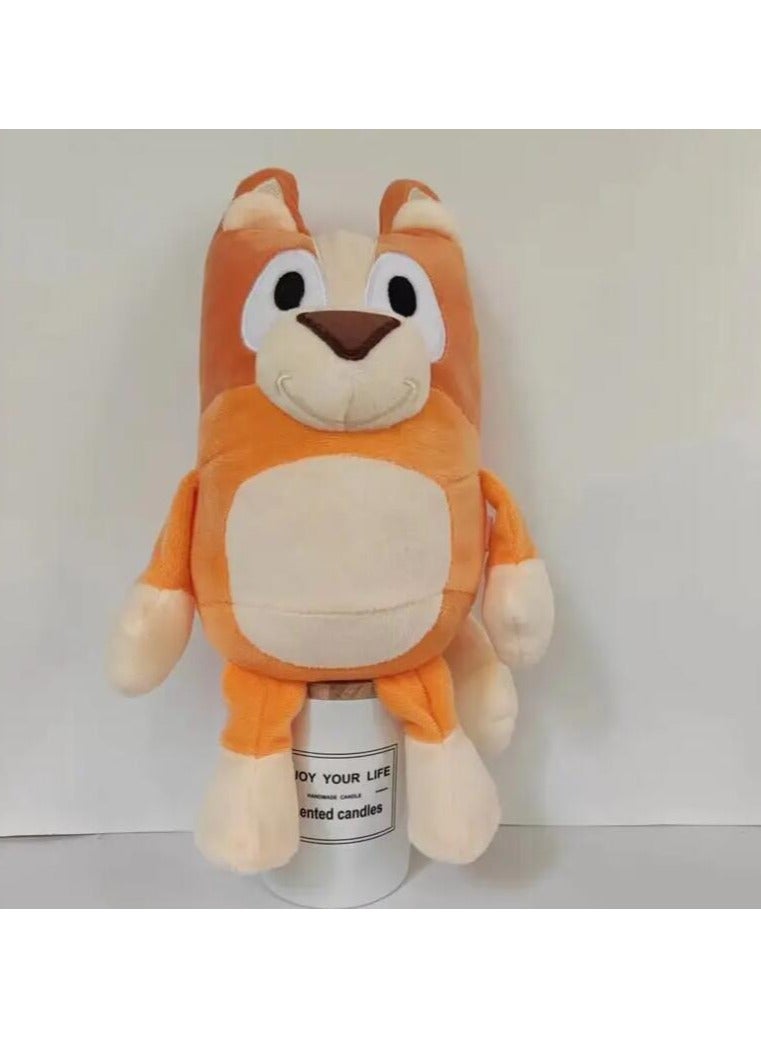 2pc Bluey Family Plush Toys Simulation Pet Dog Patrol Bingo Sister Plush Doll, 28cm - Image 3